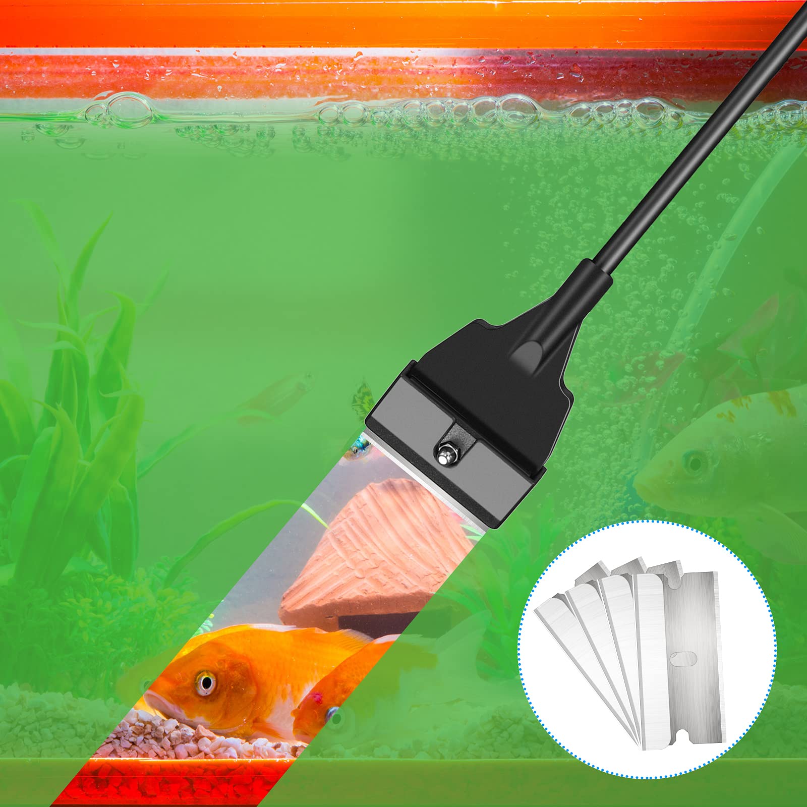 Honoson aquarium scraper assembly kit includes tools for quick setup.