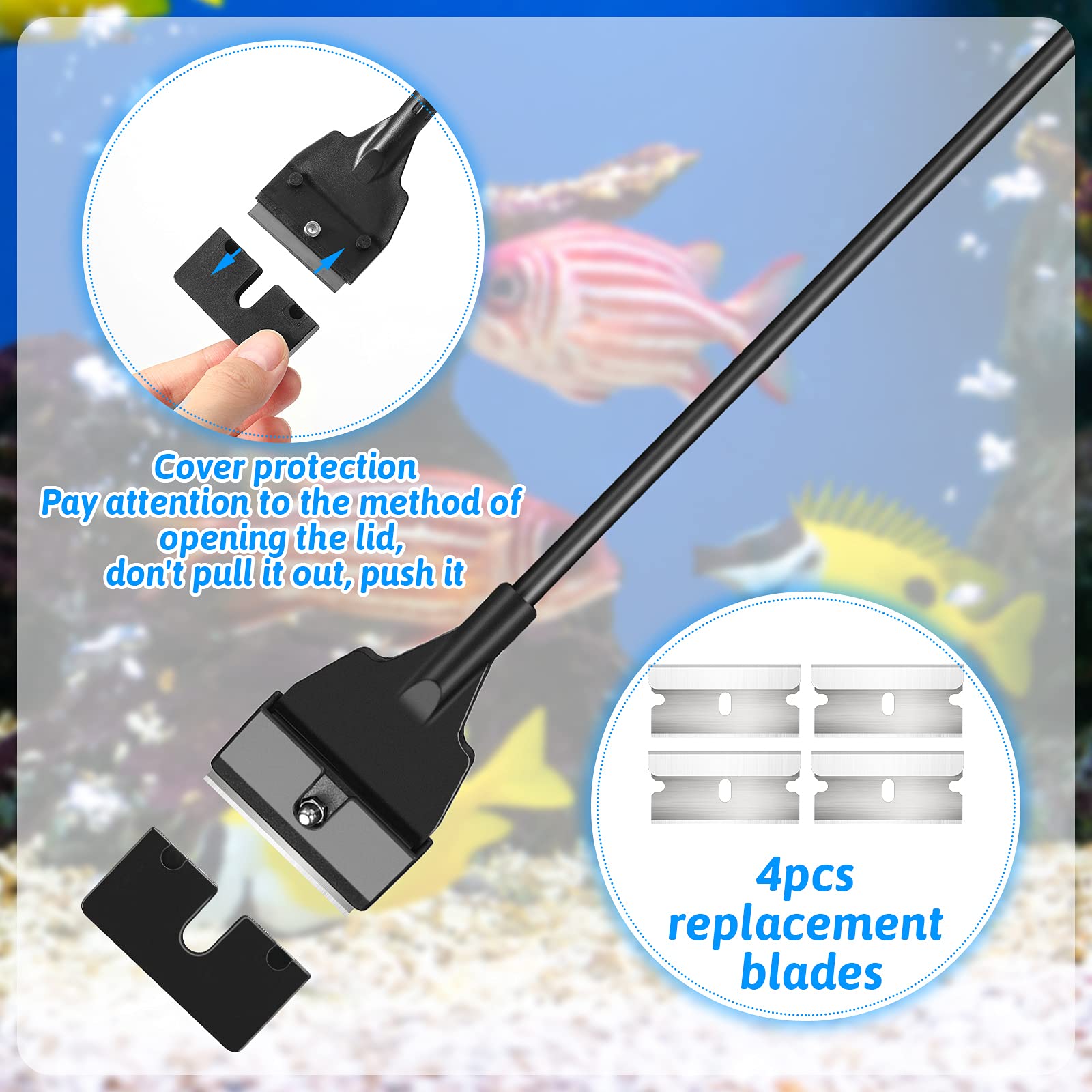 Honoson detachable blade demonstrates quick, safe replacement to keep cleaning efficient.