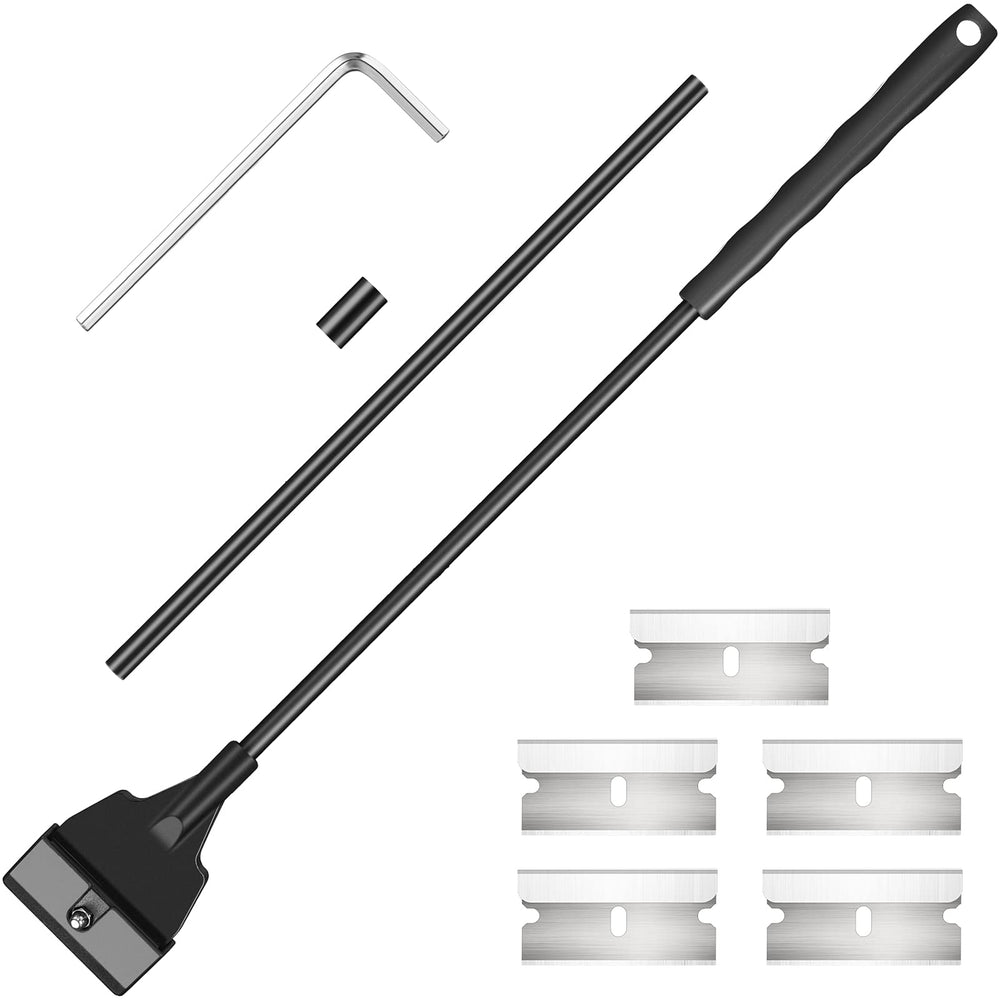 Honoson aquarium scraper extension rod reaches deep tanks for thorough cleaning.