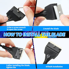 Honoson scraper lid cover prevents hand scratches during blade changes.