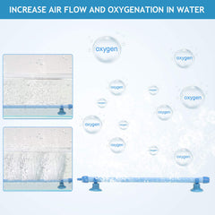 Honoson bubble wall bar with extension connectors enabling flexible tank length