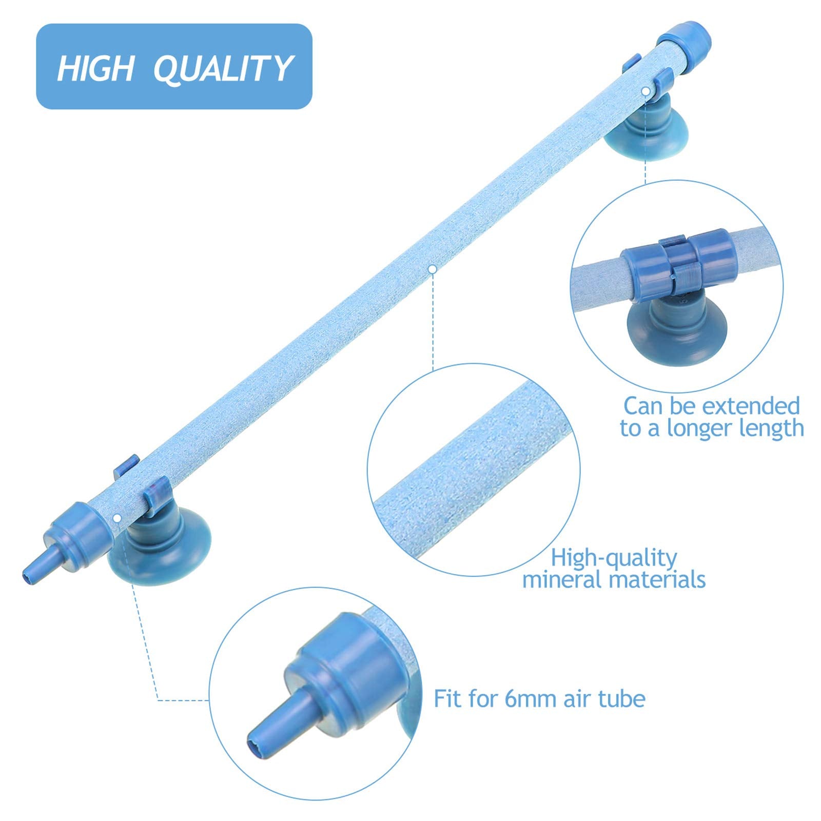 Honoson bubble wall bar suction cups secure tubes for stable setup