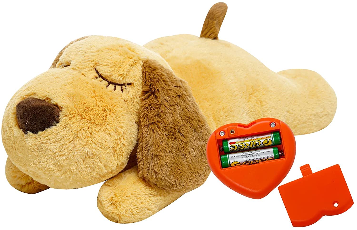 HonourHope dog-heartbeat-toy battery-compartment allows easy battery replacement for continuous use.