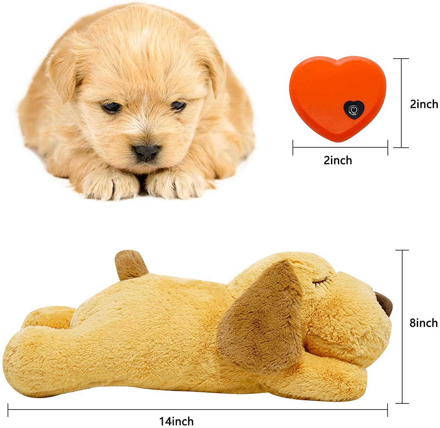 HonourHope dog-heartbeat-toy heat-pack delivers warm companionship for anxious puppies.