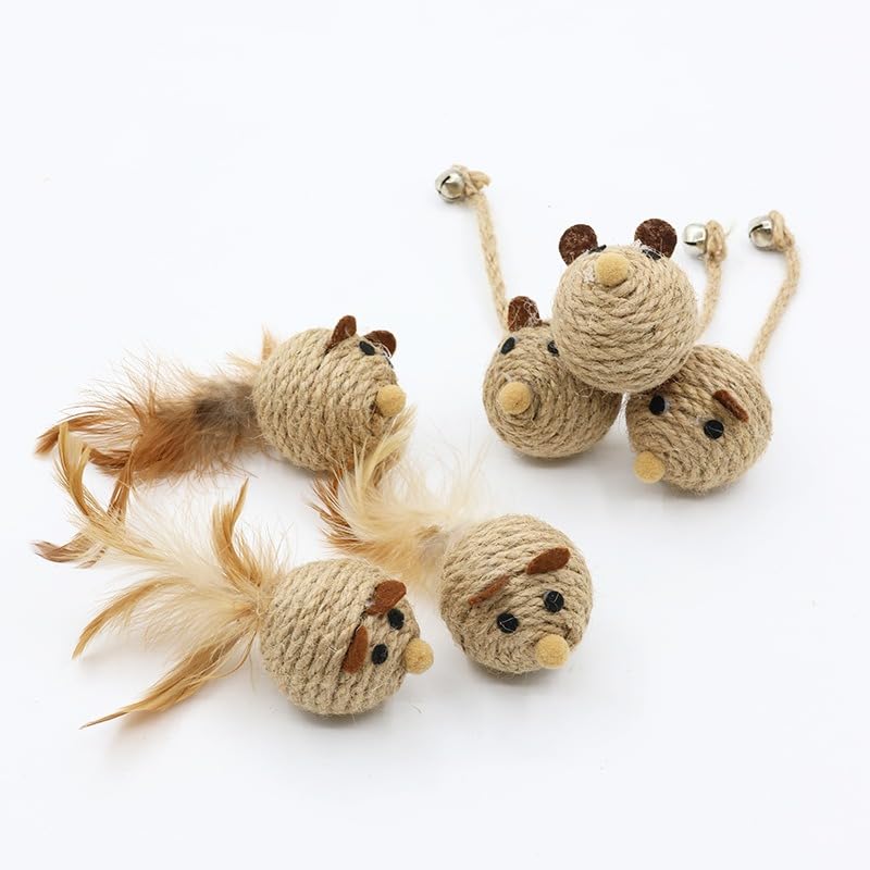 Honyge sisal ball toy ideal for rolling and chasing sessions