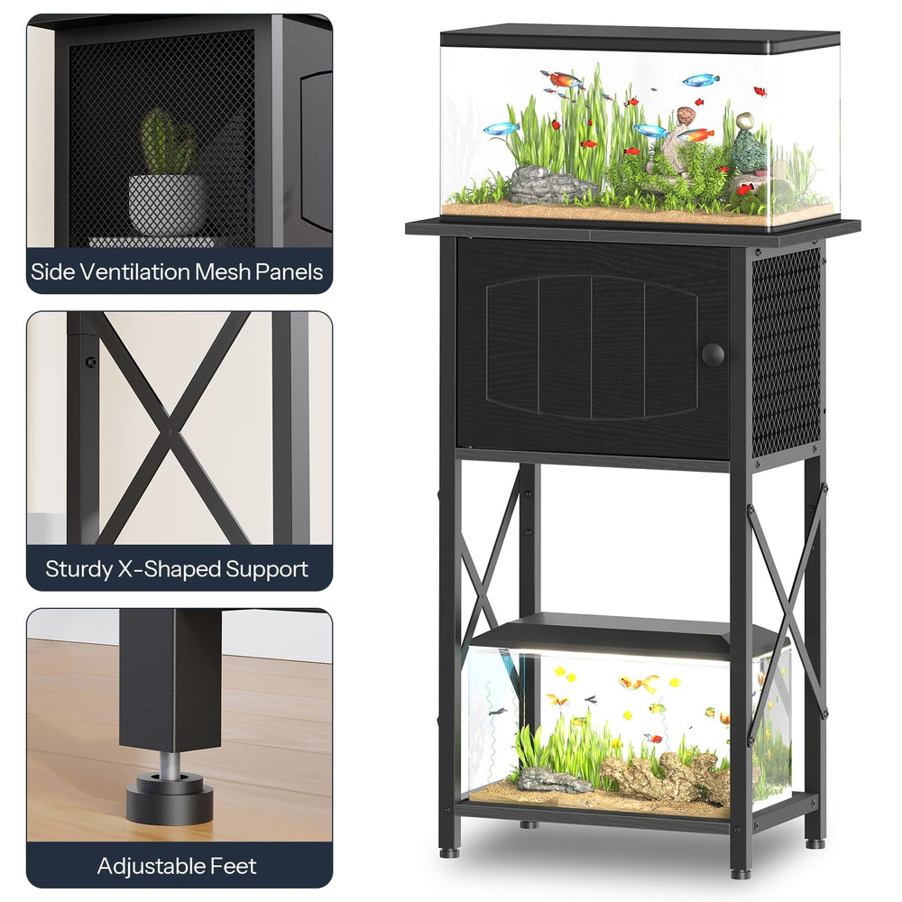 HOOBRO aquarium stand assembly instructions image for quick setup