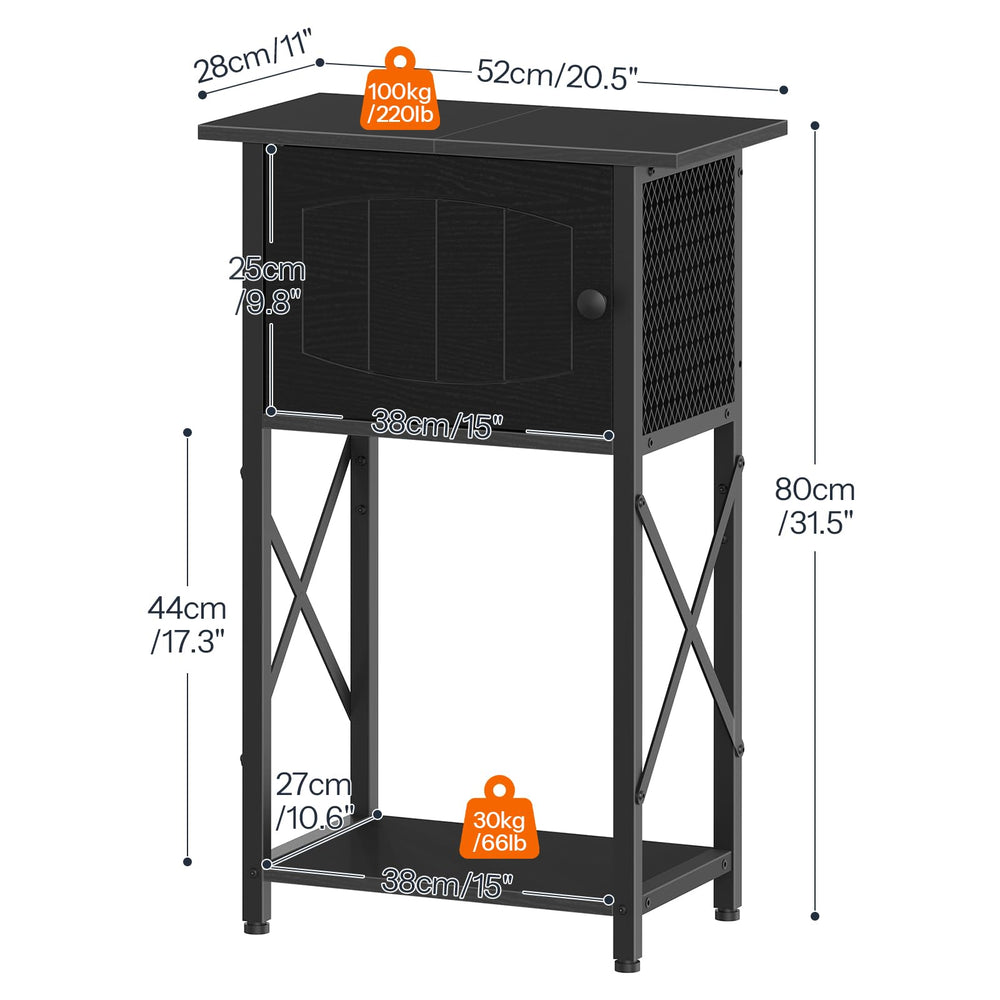 HOOBRO aquarium stand cabinet storage mid-view highlighting organized space