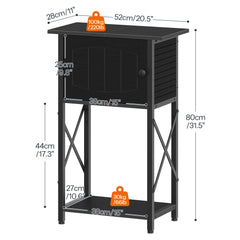 HOOBRO aquarium stand cabinet storage mid-view highlighting organized space