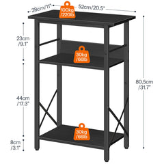 HOOBRO aquarium stand metal frame front shot demonstrates stable support for tanks.