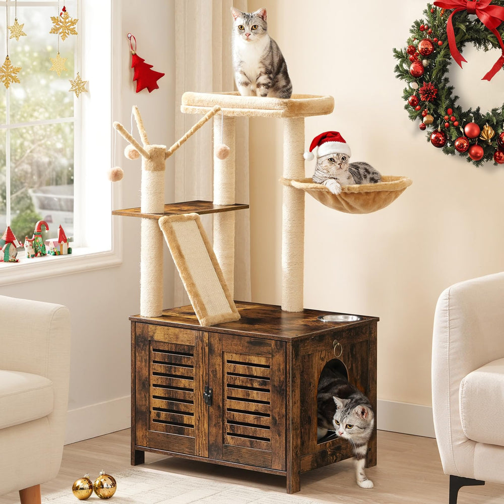 HOOBRO cat-tree assembly instructions ensure straightforward setup.