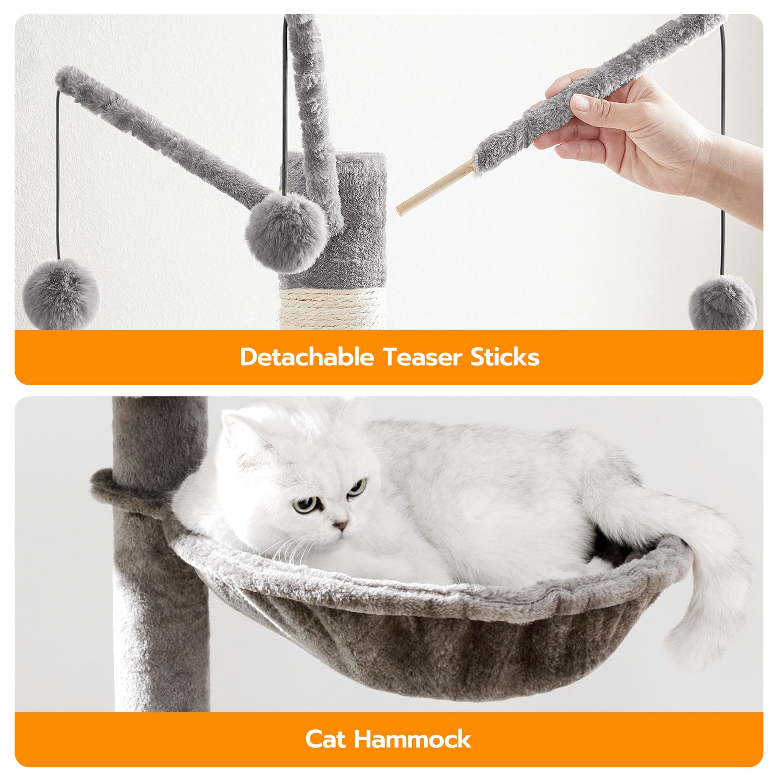 HOOBRO cat villa wood texture complements modern decor