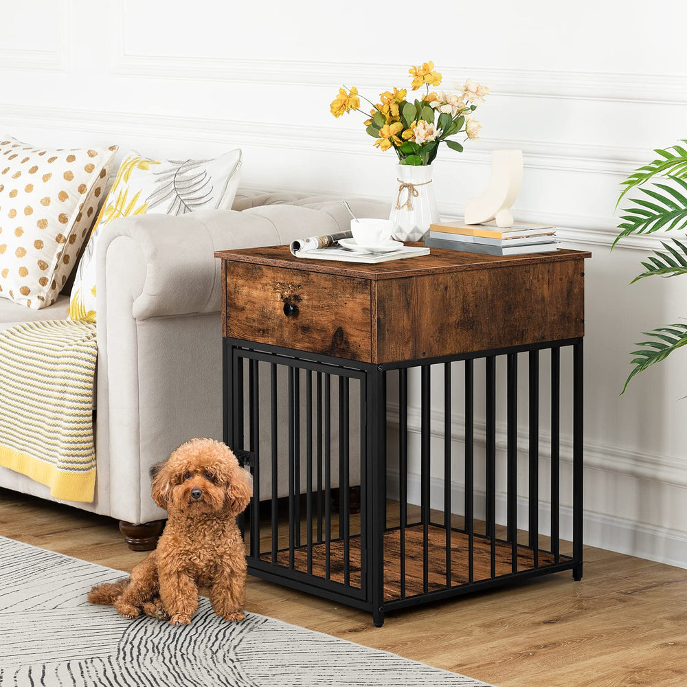 HOOBRO chew-proof dog crate detail—rugged panels resist playful nibbles.