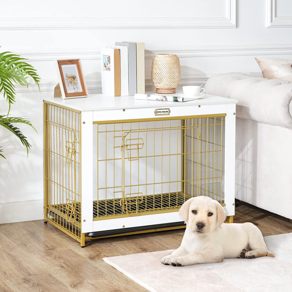 HOOBRO dog crate double doors provide convenient access from front or side