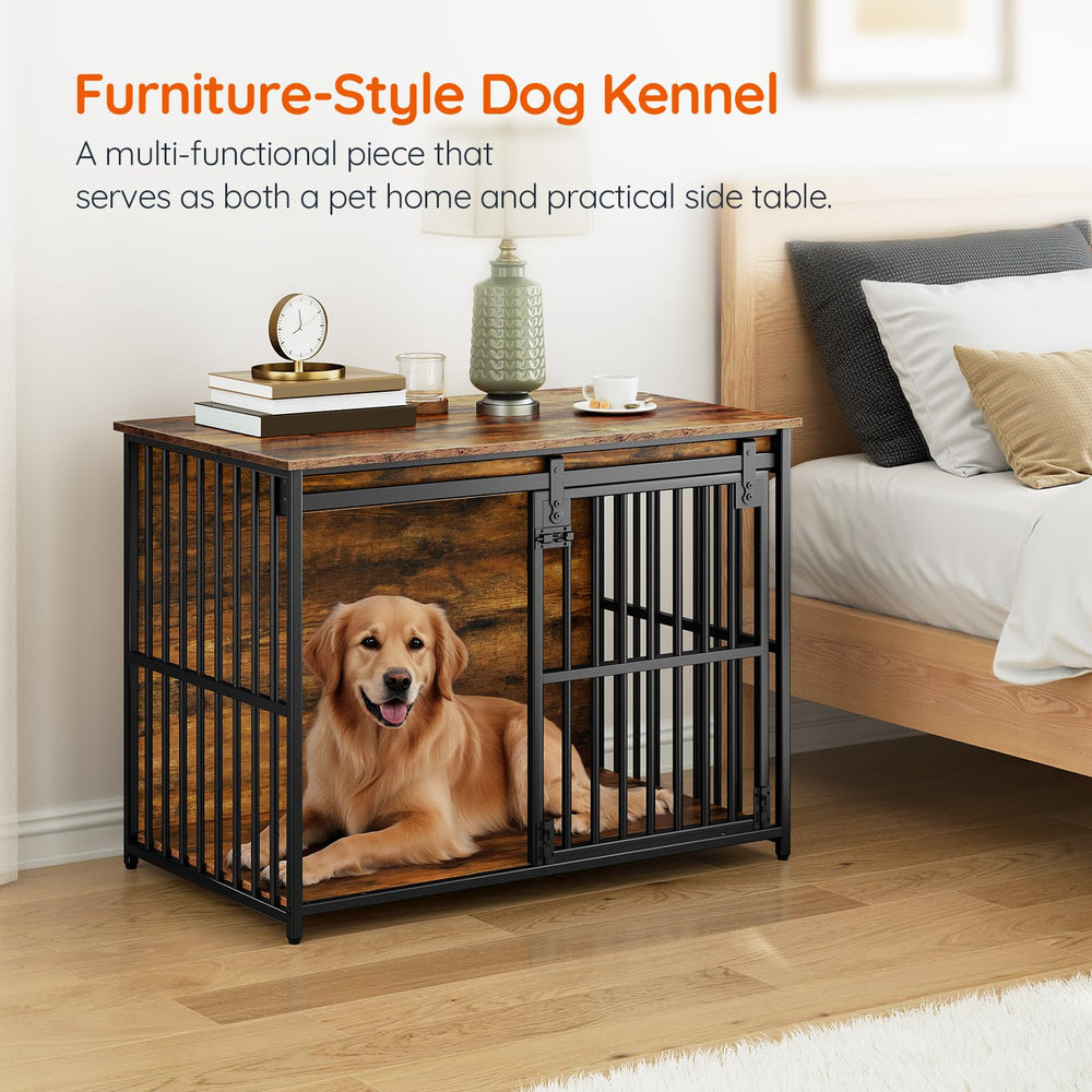 HOOBRO dog crate furniture assembly instructions with included tools
