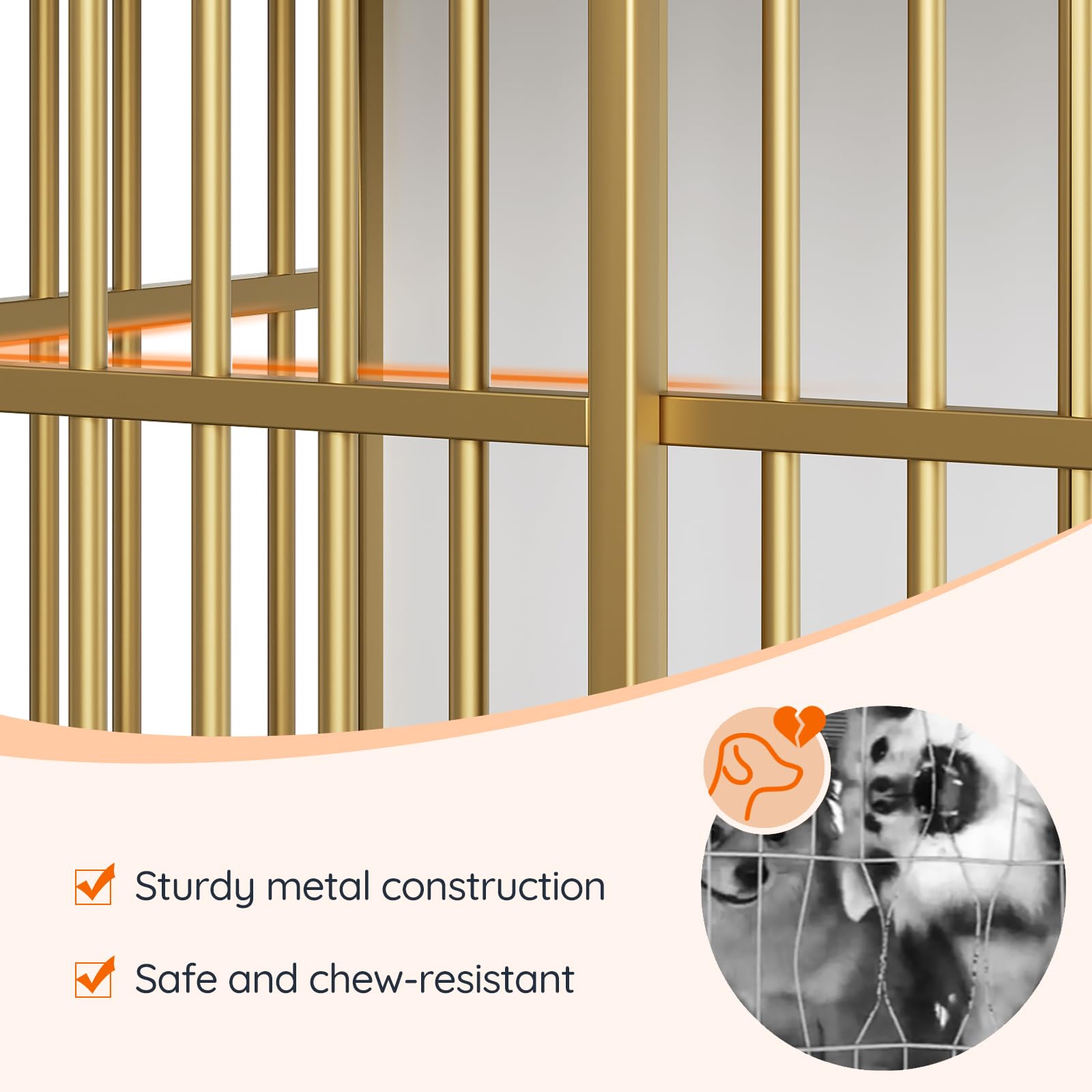 HOOBRO dog crate furniture easy-assembly-guide helps you set up quickly