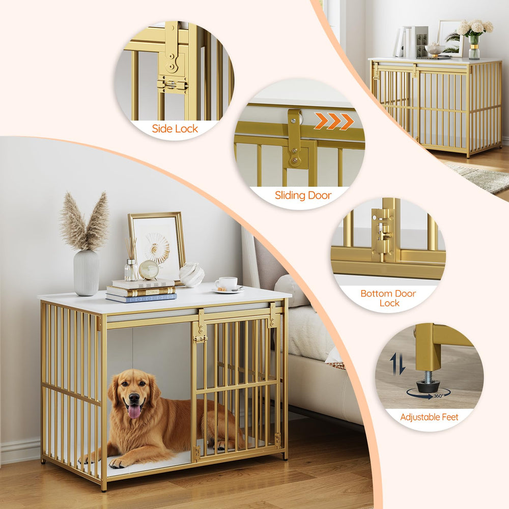 HOOBRO Dog Crate Furniture easy assembly with included tools
