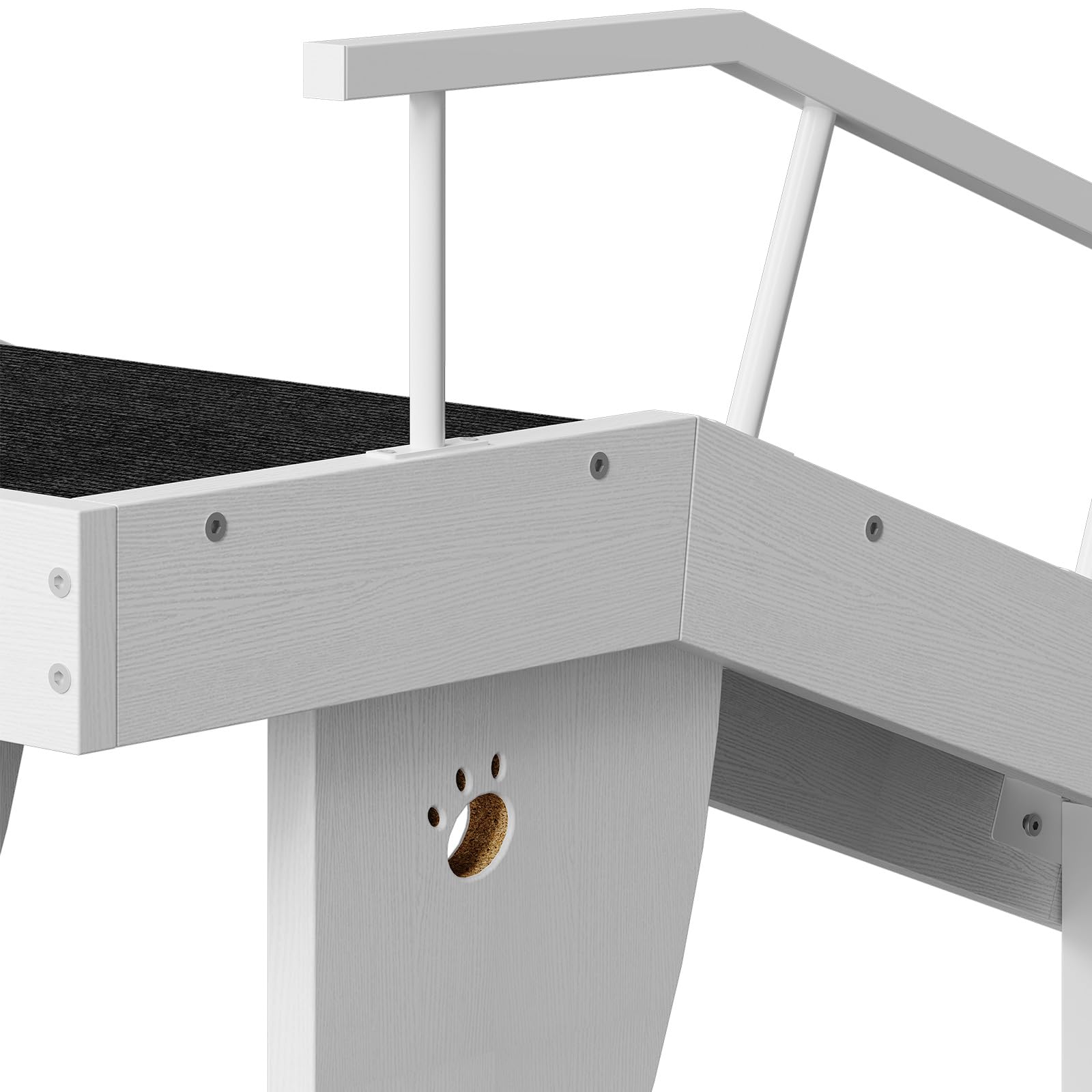 HOOBRO Dog Ramp features left-right rail swap for adaptable safety.