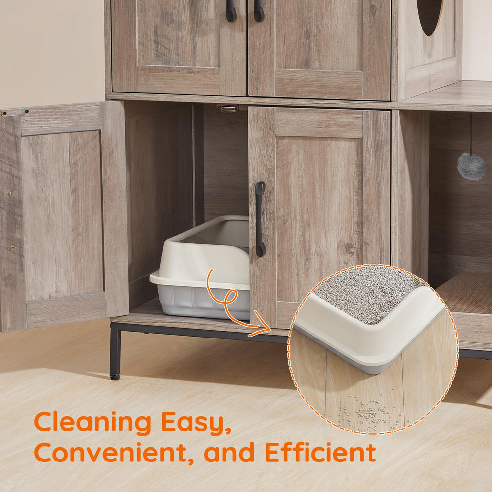 HOOBRO elevated bottom simplifies daily cleaning