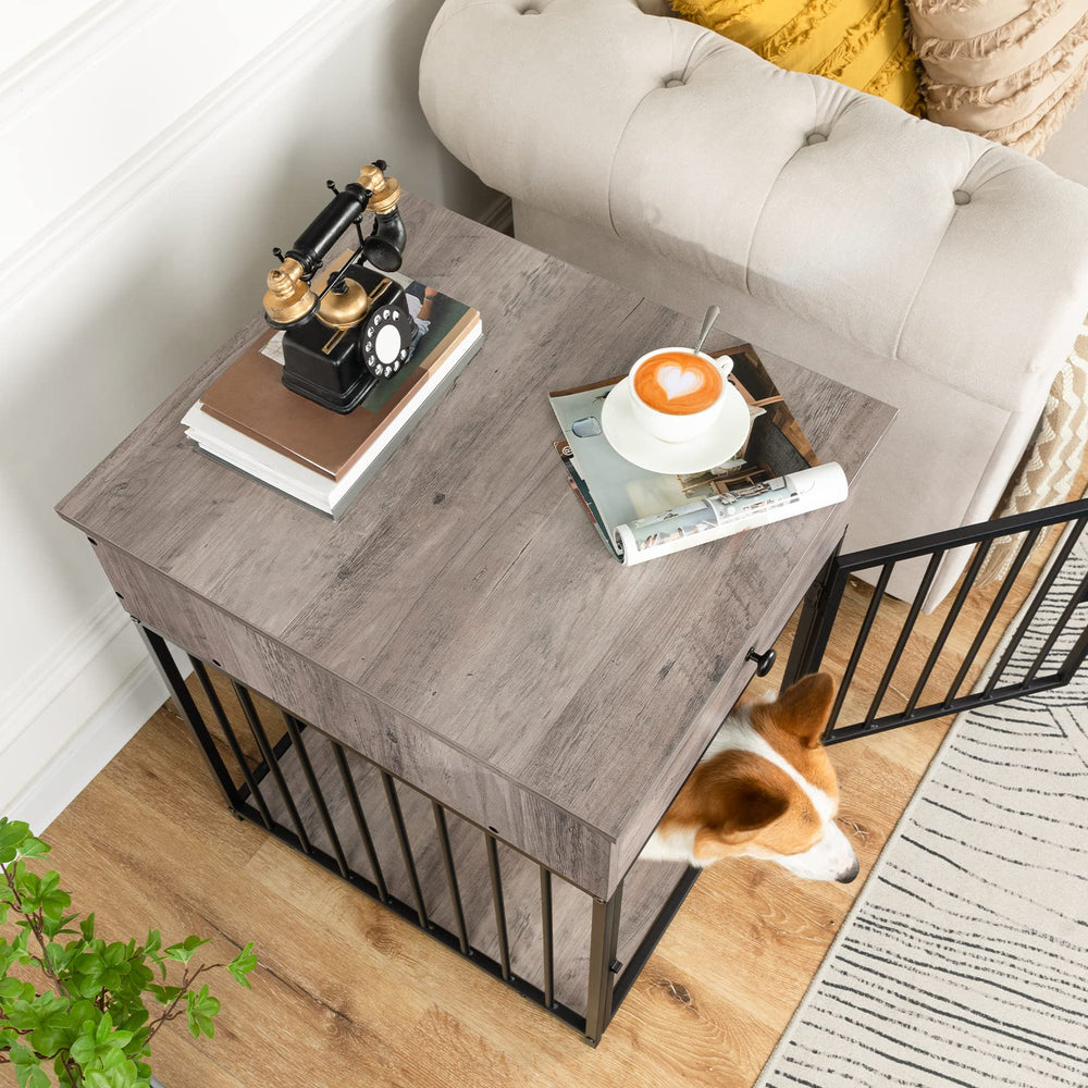 HOOBRO end table top surface displaying dual-function design for living room use.