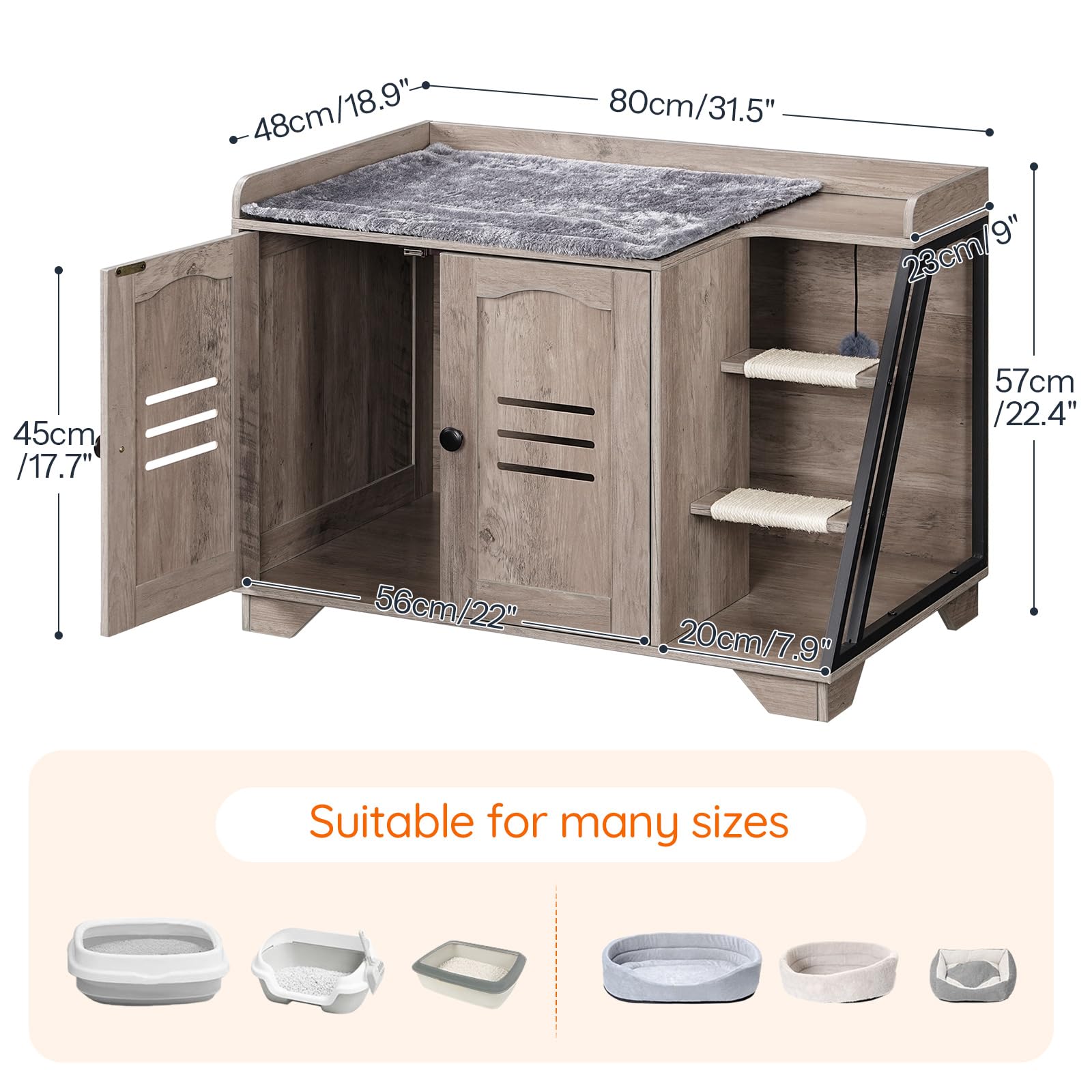 HOOBRO three-color LED—cool, warm, and neutral tones to suit moments.