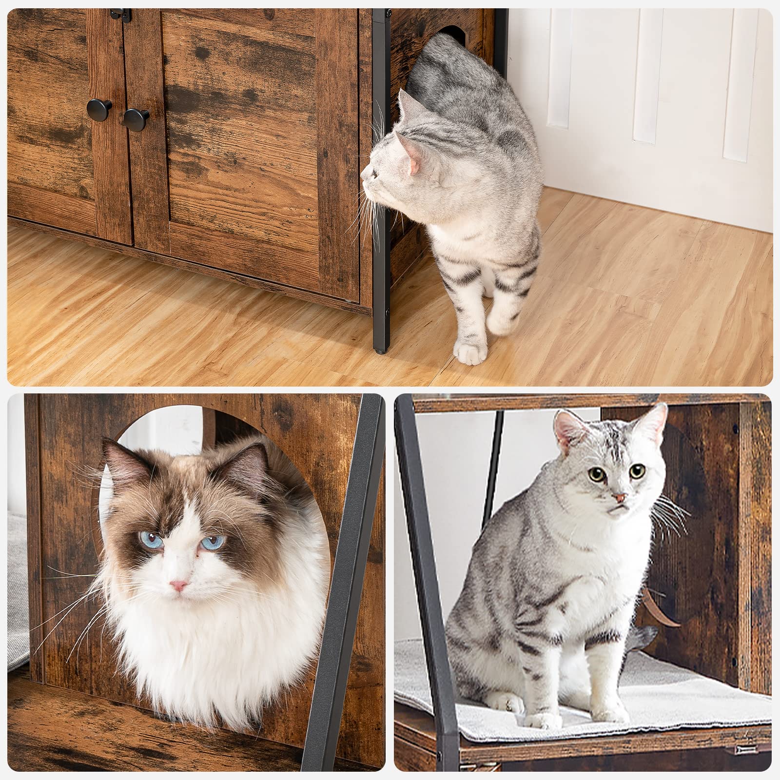 HOOBRO enclosure interior dimensions 25.2 by 17.7 by 14.6 inches