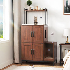 HOOBRO dual-space design supports two cats with privacy and comfort