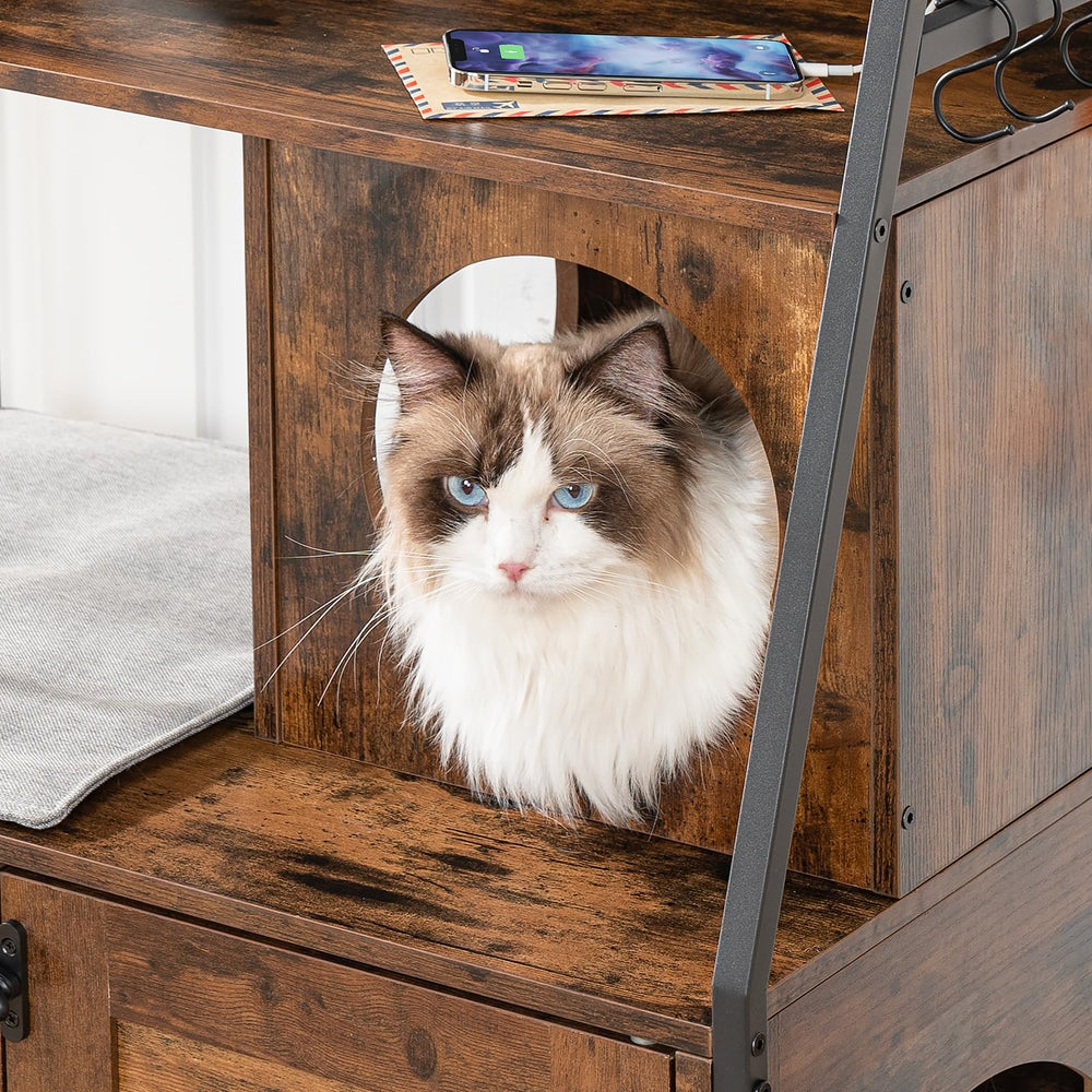 HOOBRO trapezoidal design and metal frame ensure sturdy, long-lasting use