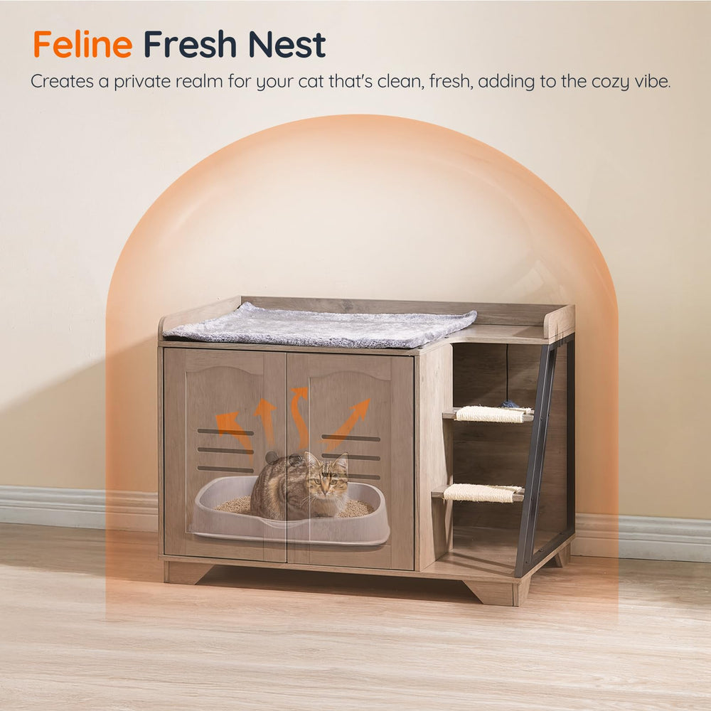 HOOBRO ventilated shutter design—promotes airflow and helps odors dissipate naturally.