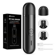 HOOCEN dog nail grinder front view shows compact home-grooming design.