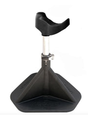 HOOF-IT Blacksmith Hoof Stand base provides stable footing for safe trimming sessions.