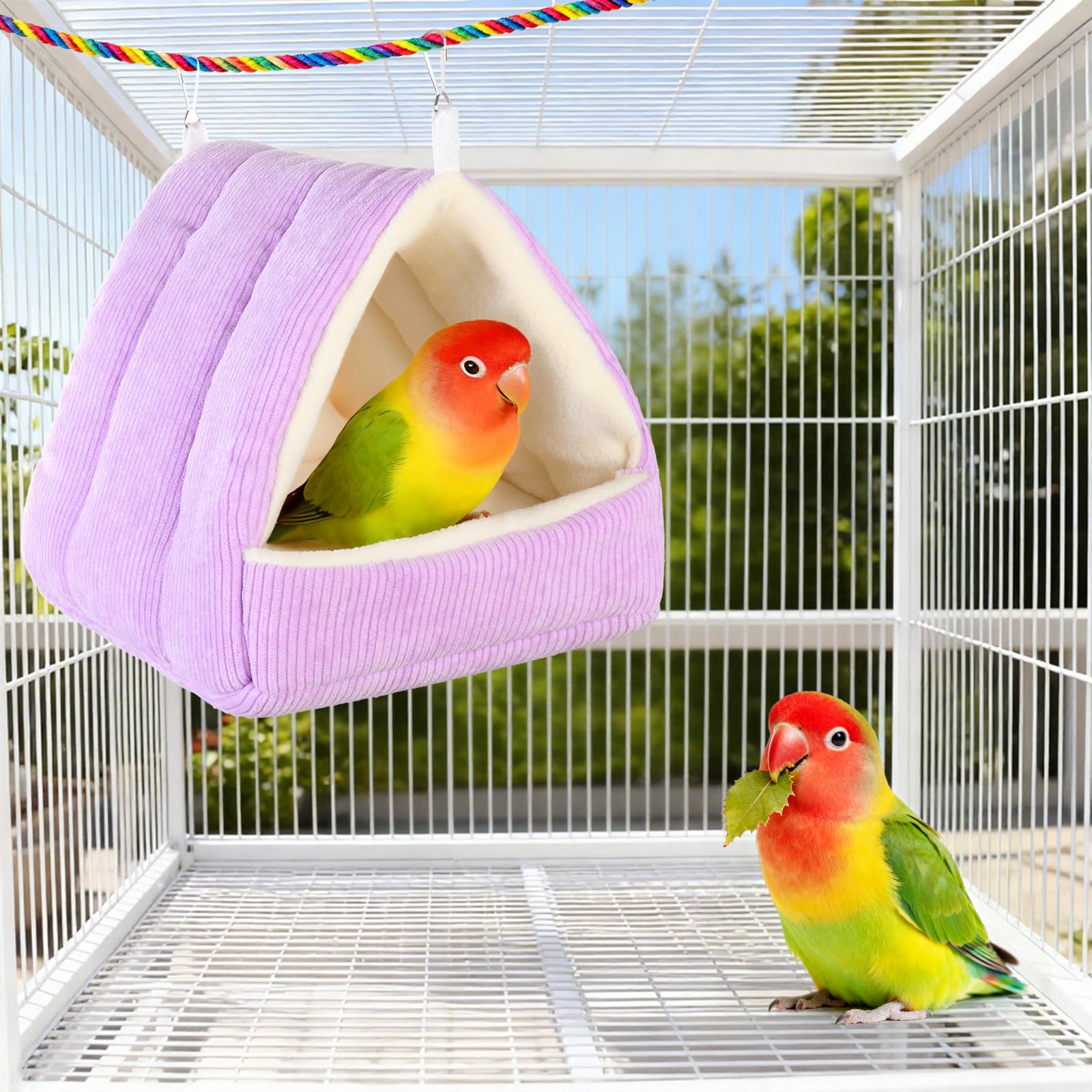 Hoopttay Bird Bed removable washable for easy weekly cleaning.