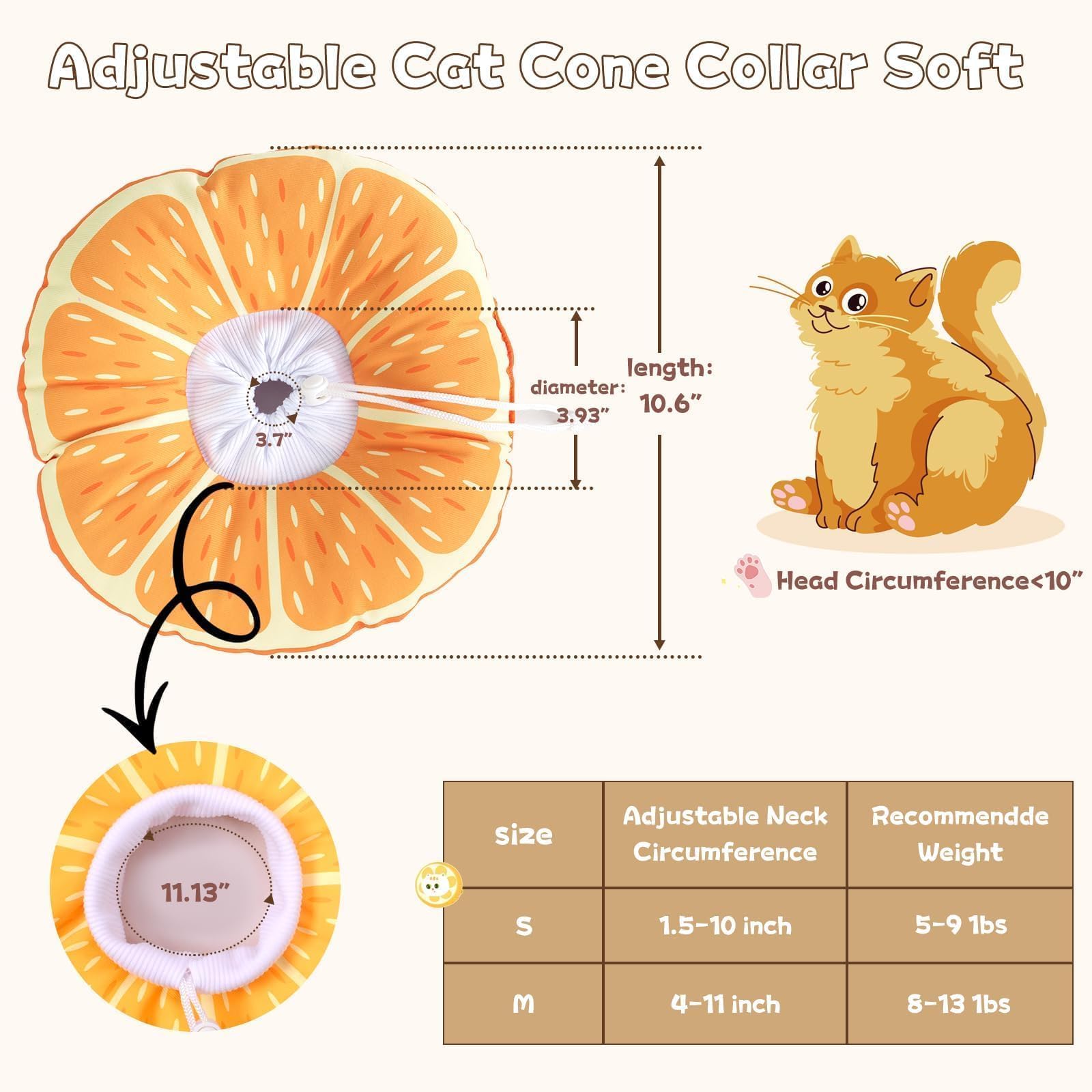 Hoopttay cat cone collar design, cute shape offering recovery-friendly accessory appeal.