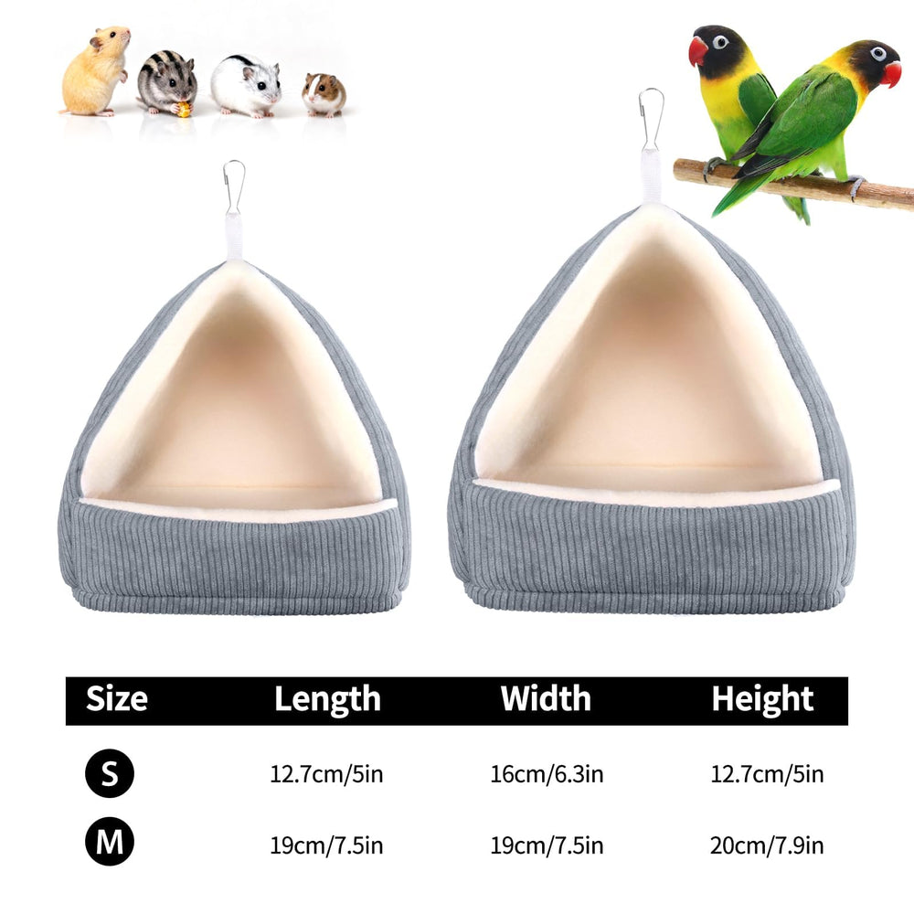 Hoopttay cloud-soft bird bed inside cage highlighting soft comfort