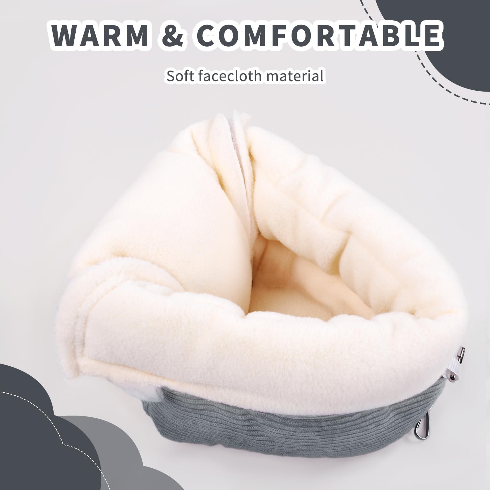 Hoopttay cozy flannel-lined bed delivering winter warmth and breathability