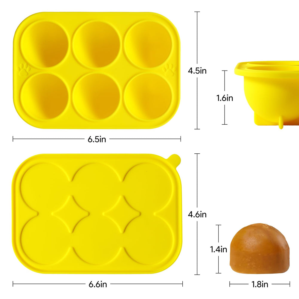 HooYiYuuX silicone mold with lid simplifies cleanup after making pup treats