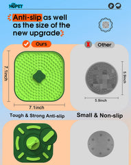 HOPET slow-feeder lick pad encourages extended chew time and mental engagement.