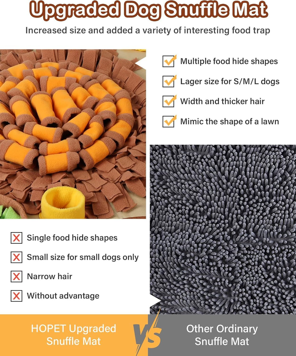 HOPET Snuffle Mat dog relaxation after treats promotes calm behavior