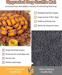 HOPET Snuffle Mat dog relaxation after treats promotes calm behavior