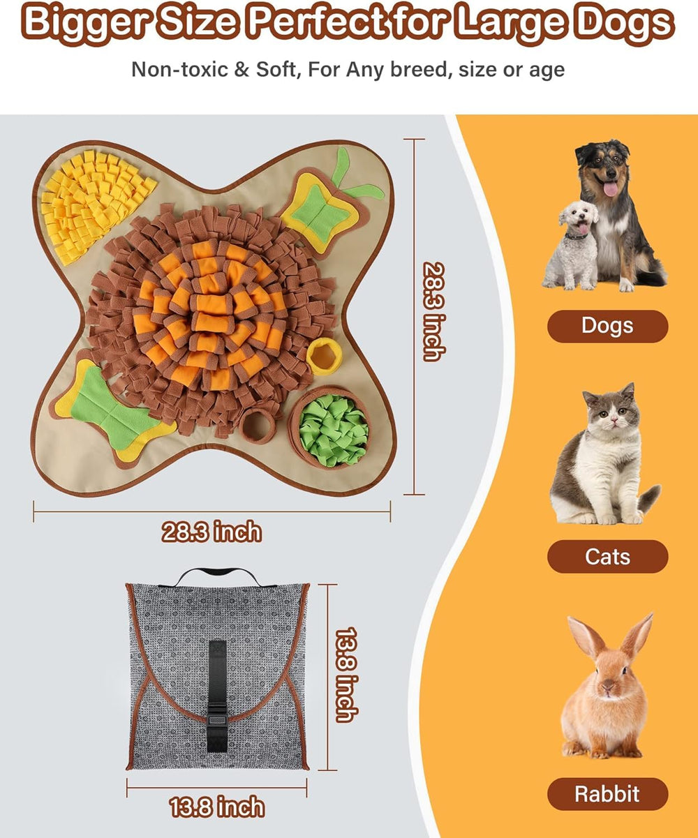 HOPET Snuffle Mat fabric closeup shows durable non-toxic material