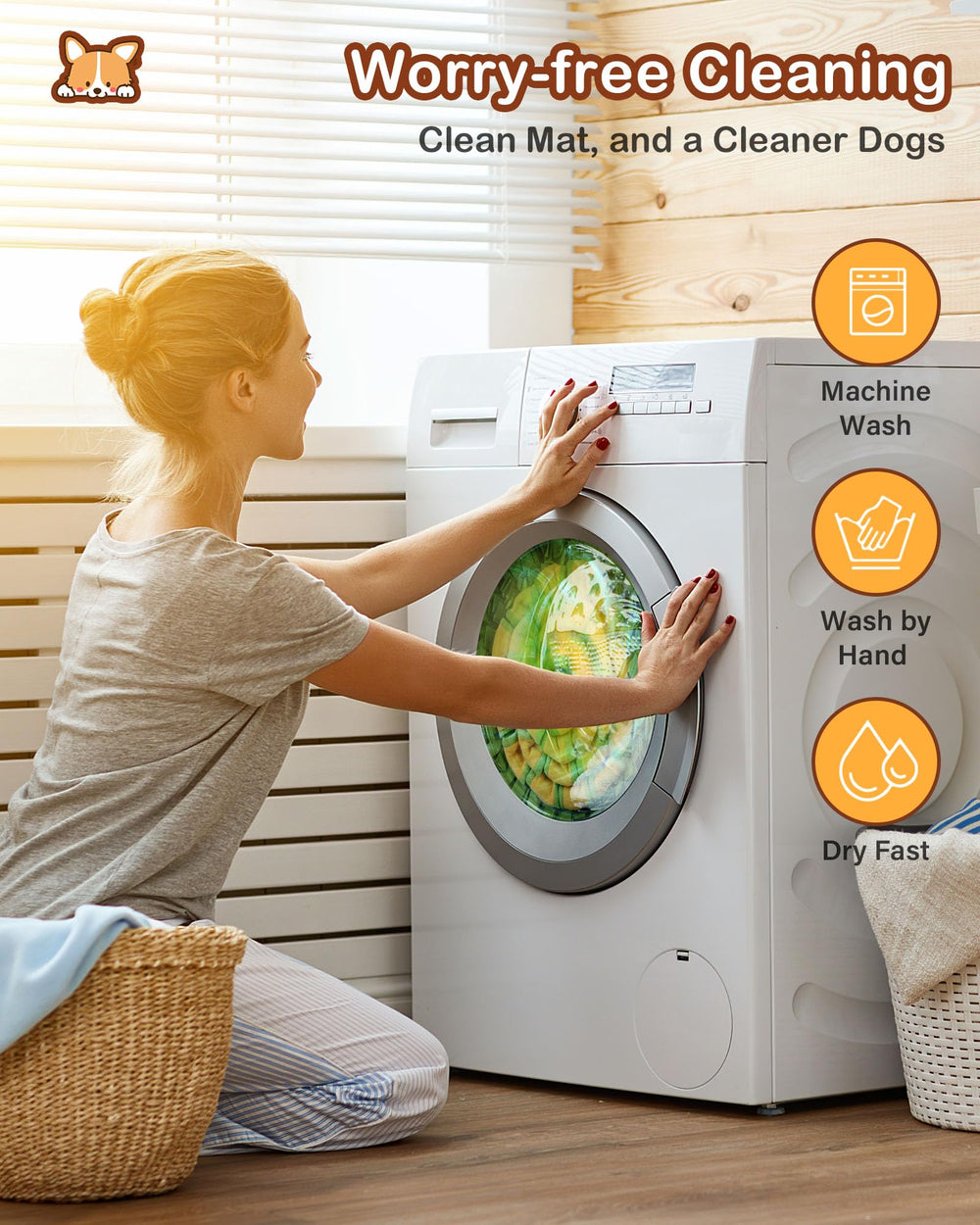 HOPET Snuffle Mat easy to clean for busy pet parents.