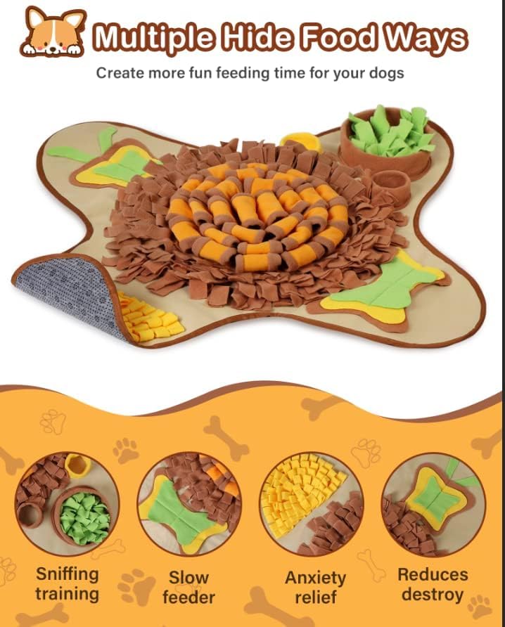 HOPET Snuffle Mat size 28-3 inch fits all breeds and homes
