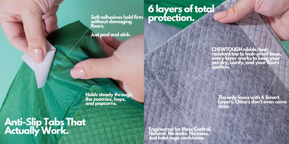 Hopp’d liner with waterproof bottom layer protecting floors