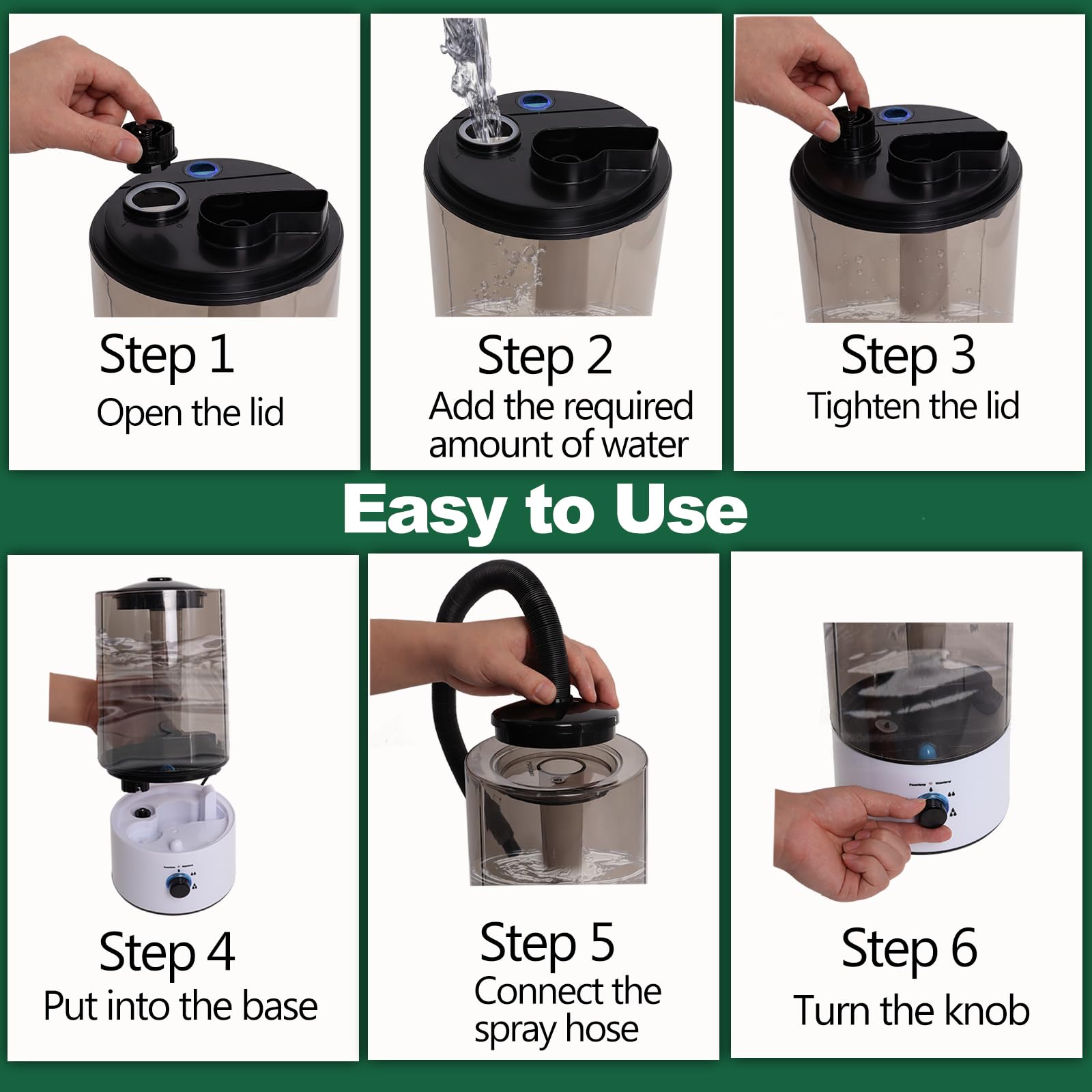 Hoqqf quiet operation with auto shut-off reduces noise.