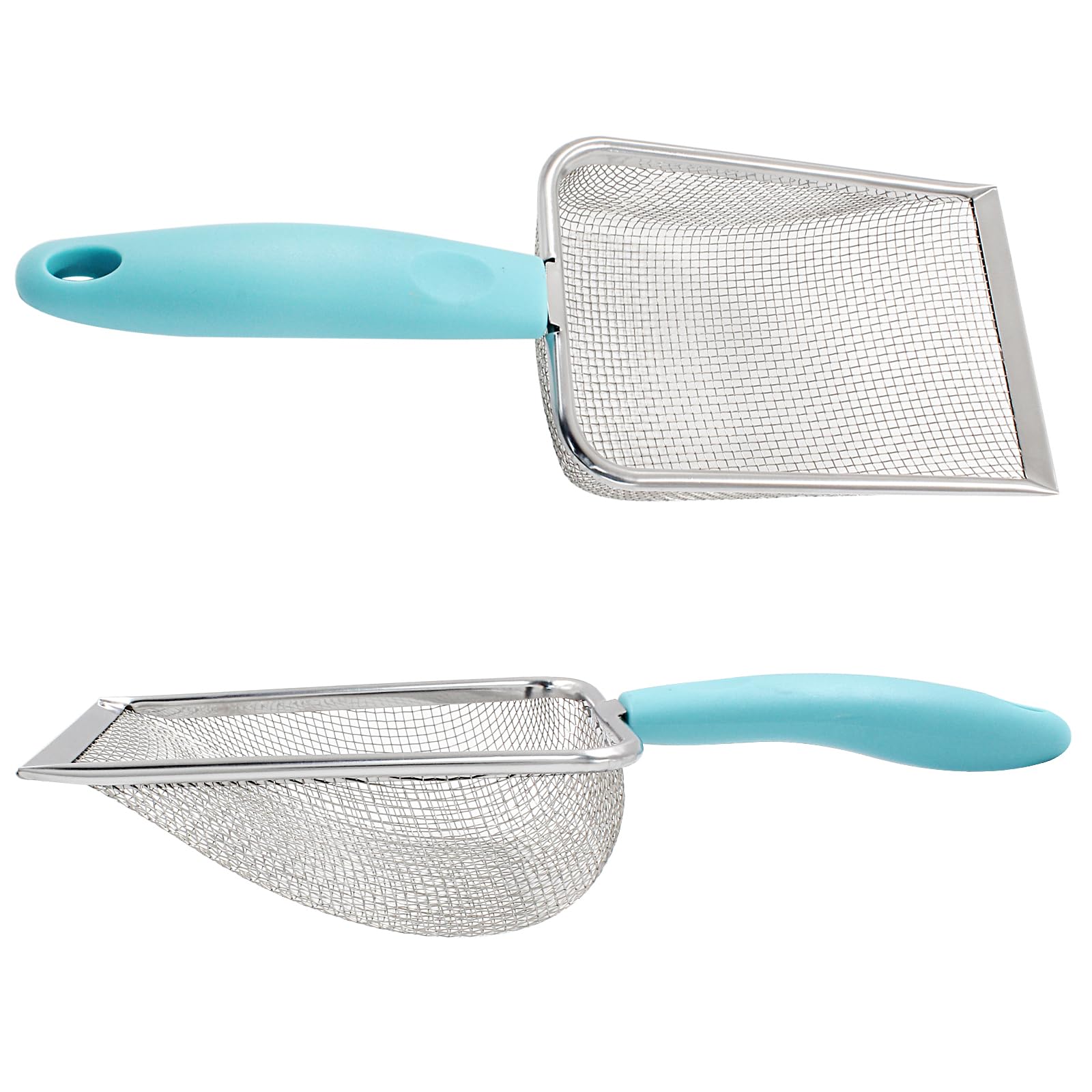 Hordion litter scoop in use for litter box keeps paws tidy.