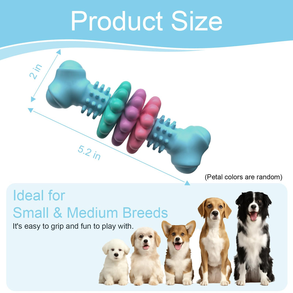 HORIBND puppy chew toy busy-play design helps keep pups occupied.