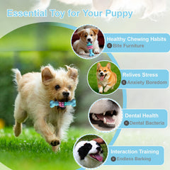 HORIBND puppy chew toy interactive bone encourages focused play.