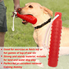 Horolas dog float toy bright-color design improves visibility during pool sessions.