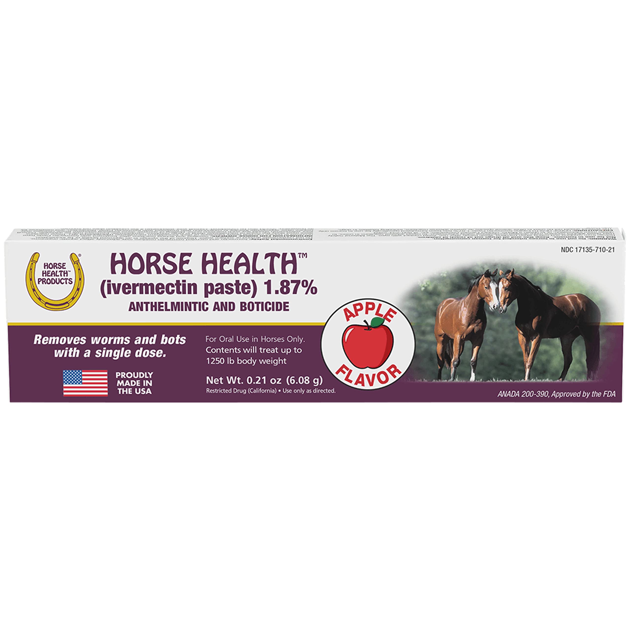 Horse Health ivermectin-paste-dosing-syringe demonstrates single-dose practicality