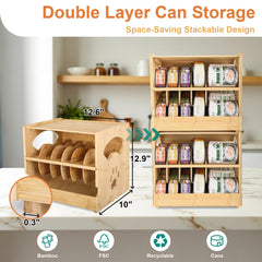 HOSASSPER bamboo organizer quick tool-free assembly for fast setup.