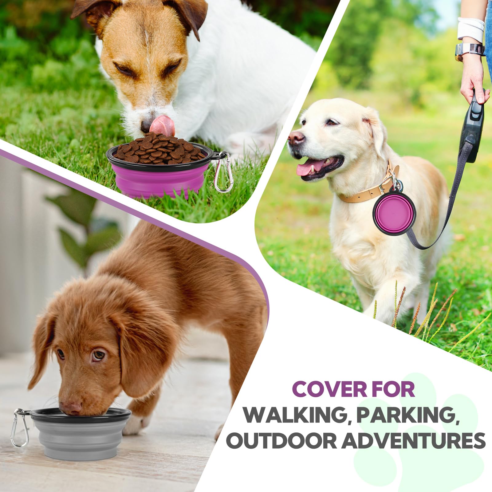 HOSCAPE travel-friendly bowl suits dogs, cats, or small pets